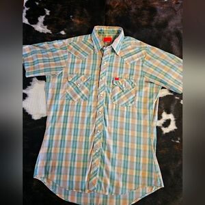 ELY plains , Men's Medium, Vintage Pear Snap